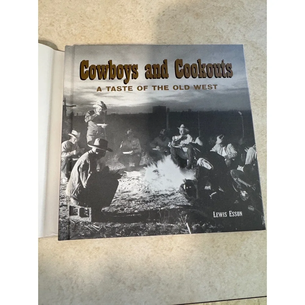 Cowboy Cookbook Tracy Hopkins Hardcover 2003 First Edition Western Recipes
